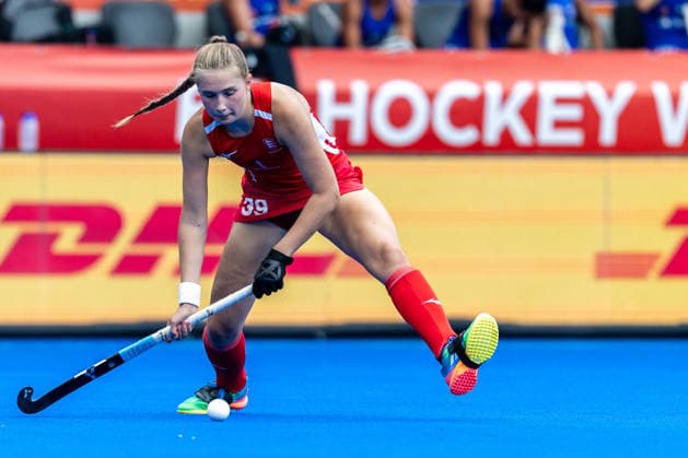FIH Hockey World Cup: England v Chile Women AMSTELVEEN, NL - AUGUST 21: Alice Atkinson of England during the FIH Hockey World Cup match between England and Chile Women at Wagener Stadion on August 21, 2026 in Amstelveen, Netherlands. Amstelveen Wagener Stadion Netherlands Content not available for redistribution in The Netherlands directly or indirectly through any third parties. Copyright: xMarcelxvanxPlateringenx