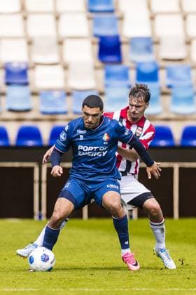 TILBURG , 21-08-2026 , Koning Willem II stadium , season 2026 2027 , Dutch Eredivisie football , match between Willem II and Telstar (friendly) , picture shows Willem II player Calvin Twigt , Telstar player Tyrese Noslin Willem II - Telstar (friendly)  x205893946x Copyright: