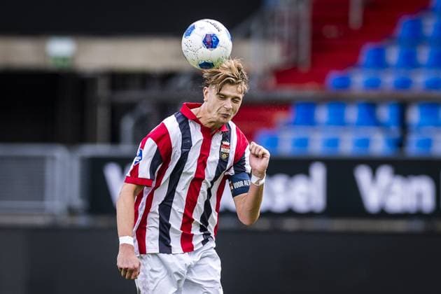 TILBURG , 21-08-2026 , Koning Willem II stadium , season 2026 2027 , Dutch Eredivisie football , match between Willem II and Telstar (friendly) , picture shows Willem II player Finn Stam Willem II - Telstar (friendly)  x205893960x Copyright: