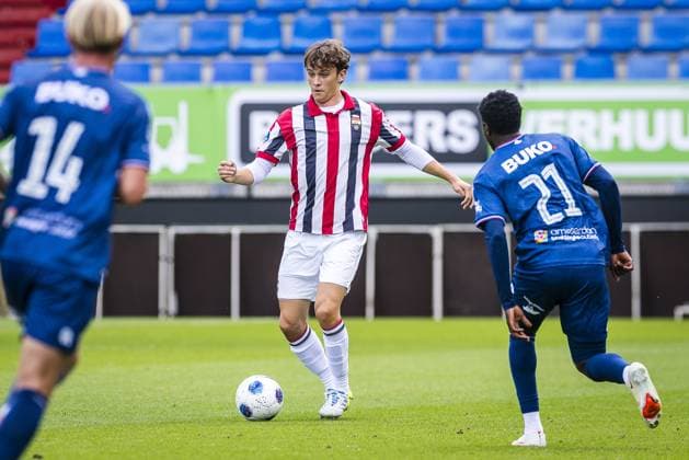 TILBURG , 21-08-2026 , Koning Willem II stadium , season 2026 2027 , Dutch Eredivisie football , match between Willem II and Telstar (friendly) , picture shows Willem II player Jens Mathijsen Willem II - Telstar (friendly)  x205893971x Copyright:
