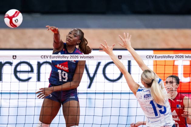 260821 Cyrielle Depie of France during the CEV EuroVolley 2026 group stage volleyball match between France and Slovakia on August 21, 2026 in Gothenburg. Photo: Mathias Bergeld BILDBYRAN kod MB MB1401 volleyboll volleyball cev eurovolley 2026 volleyboll-em france slovakia dam bbeng frankrike slovakien women kvinner *** August 21, 2026: Cyrielle Depie of France during the CEV EuroVolley 2026 group stage volleyball match between France and Slovakia on August 21, 2026 in Gothenburg. Photo by Mathias Bergeld. BILDBYRAN code MB MB1401 volleyball CEV EuroVolley 2026 women s volleyball European Championship France Slovakia  Copyright: MATHIASxBERGELD BB260821MB024