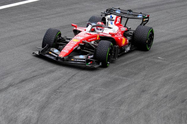 2026-08-21 Practice of the F1 Grand Prix of Netherlands ZANDVOORT, NETHERLANDS - AUGUST 21: Charles Leclerc of Ferrari during the Practice of the F1 Grand Prix of Netherlands at MASCOT Circuit Zandvoort on August 21, 2026 in Zandvoort, Netherlands. Zandvoort MASCOT Circuit Zandvoort Netherlands Content not available for redistribution in The Netherlands directly or indirectly through any third parties. Copyright: xAndrexWeeningx