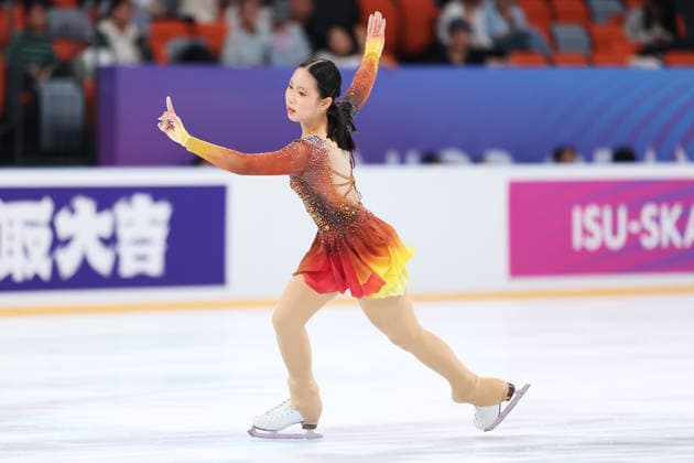 XI AN, CHINA - AUGUST 21: Pasuree Marcella Tatirat of Thailand competes in the ladies free skate during the ISU Junior Grand Prix of Figure skating, Eiskunstlauf 2026 on August 21, 2026 in Xi an, Shaanxi Province of China.  Copyright: xVCGx 111661287697
