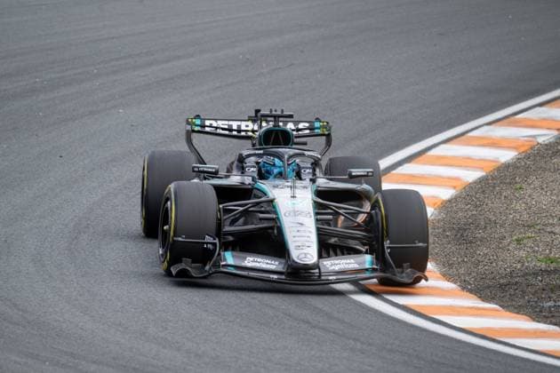 George Russell 63, Mercedes-AMG Petronas F1 Team ,Grosser Preis von Netherlands, Motorsport, Herren, Formel 1, 21.08.2026 Zandvoort Niederlande Niederlande *** George Russell 63, Mercedes AMG Petronas F1 Team, Dutch Grand Prix, Motorsports, Men, Formula 1, August 21, 2026, Zandvoort, Netherlands, Netherlands Copyright: xkolbert-press MartinxWdziecznyx