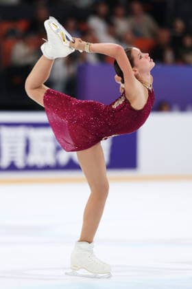 XI AN, CHINA - AUGUST 21: Zlata Saprina competes in the ladies free skate during the ISU Junior Grand Prix of Figure skating, Eiskunstlauf 2026 2026 Xi an on August 21, 2026 in Xi an, Shaanxi Province of China. The event is part of the 2026 2027 ISU Junior Grand Prix series.  Copyright: xVCGx 111661293701