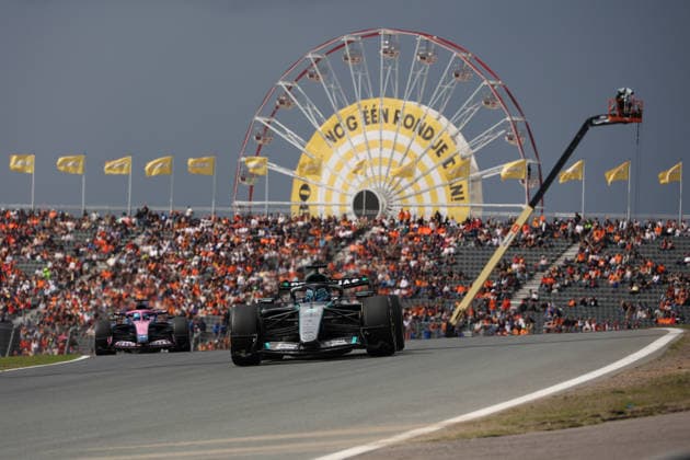 21.08.2026, Circuit Park Zandvoort, Zandvoort, FORMULA 1 HEINEKEN DUTCH GRAND PRIX 2026, George Russell (GBR), Mercedes-AMG Petronas Formula One Team, Pierre Gasly (FRA), BWT Alpine F1 Team (Photo by Alessandro Martellotta Hasan Bratic DeFodi Images) - *** August 21, 2026, Circuit Park Zandvoort, Zandvoort, 2026 FORMULA 1 HEINEKEN DUTCH GRAND PRIX, George Russell (GBR), Mercedes AMG Petronas Formula One Team, Pierre Gasly (FRA), BWT Alpine F1 Team. Photo by Alessandro Martellotta, Hasan Bratic, DeFodi Images