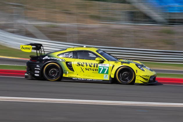 Proton Competiton 4 Hours of Spa Francorchamps ELMS Proton Competition Porsche 911 GT3 R LMGT3 77 gefahren von Martin Berry, Huub van Eijndhoven und Alessio Picariello 4 Hours of Spa Francorchamps Lauf der European Le Mans Series in Spa (Belgien, Lüttich) *** Proton Competition 4 Hours of Spa-Francorchamps ELMS Proton Competition Porsche 911 GT3 R LMGT3 No. 77 driven by Martin Berry, Huub van Eijndhoven, and Alessio Picariello 4 Hours of Spa-Francorchamps race of the European Le Mans Series in Spa, Belgium, Liège
