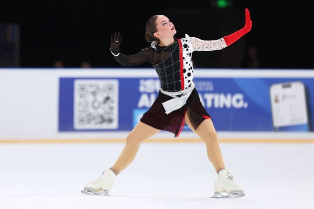 XI AN, CHINA - AUGUST 21: Lucca Dijkhuizen competes in the women s free skate during the ISU Junior Grand Prix of Figure skating, Eiskunstlauf 2026 Xi an on August 21, 2026 in Xi an, Shaanxi Province of China. The event is part of the 2026 ISU Junior Grand Prix series.  Copyright: xVCGx 111661293631