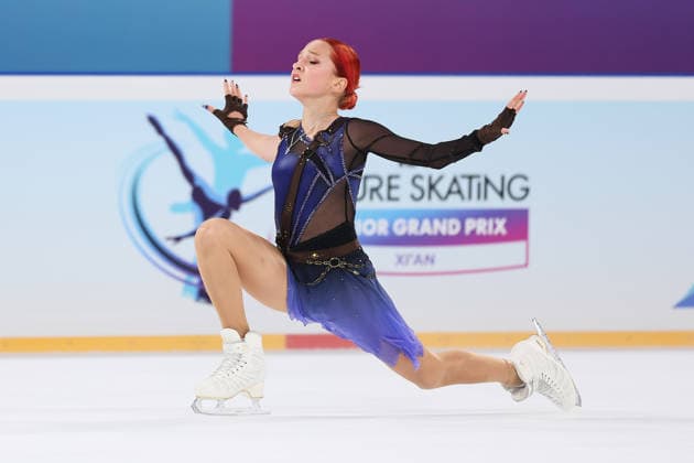XI AN, CHINA - AUGUST 21: Vasilisa Bogomolova of Russia performs during the women s free skate at the ISU Junior Grand Prix Figure skating, Eiskunstlauf 2026 2027 Xi an on August 21, 2026 in Xi an, Shaanxi Province of China. The event is part of the International Skating Union (ISU) Junior Grand Prix series.  Copyright: xVCGx 111661293479