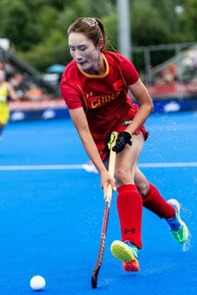 FIH Hockey World Cup: China v Australia Women AMSTELVEEN, NL - AUGUST 21: Yang Chen of China during the FIH Hockey World Cup match between China and Australia Women at Wagener Stadion on August 21, 2026 in Amstelveen, Netherlands. Amstelveen Wagener Stadion Netherlands Content not available for redistribution in The Netherlands directly or indirectly through any third parties. Copyright: xMarcelxvanxPlateringenx