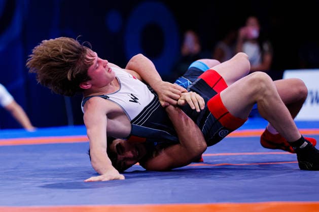 U20 World Championships 57kg FS - Ulugbek Rashidov (UZB) df. Pavlo Ilnytskyi (POL) *** U20 World Championships, 57 kg Freestyle: Ulugbek Rashidov (UZB) def. Pavlo Ilnytskyi (POL) Copyright: xKostadinxAndonovx