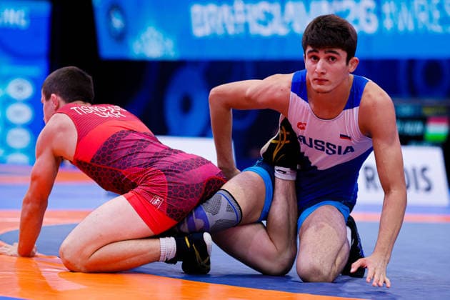 U20 World Championships 61kg FS - Zelimkhan Chaniev (RUS) df. Artem Tisnohuz (UKR) *** U20 World Championships, 61 kg Freestyle: Zelimkhan Chaniev (RUS) defeated Artem Tisnohuz (UKR) by decision Copyright: xKostadinxAndonovx
