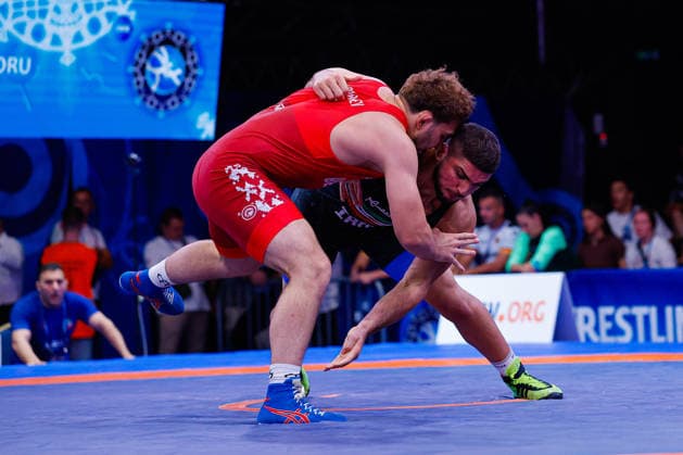 U20 World Championships 92kg FS - Abolfazl Yaser Rahmani Firouzjaei (IRI) df. Alan Tsagaraev (BLR) *** U20 World Championships, 92 kg Freestyle: Abolfazl Yaser Rahmani Firouzjaei (IRI) def. Alan Tsagaraev (BLR) Copyright: xKostadinxAndonovx