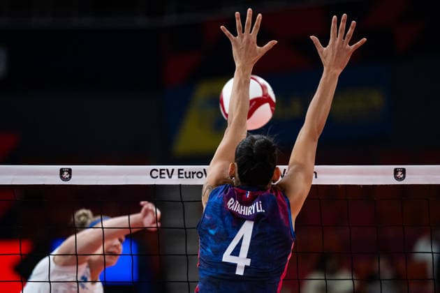260821 Lilou Ratahiry of France during the CEV EuroVolley 2026 group stage volleyball match between France and Slovakia on August 21, 2026 in Gothenburg. Photo: Mathias Bergeld BILDBYRAN kod MB MB1401 volleyboll volleyball cev eurovolley 2026 volleyboll-em france slovakia dam bbeng frankrike slovakien women kvinner *** August 21, 2026: Lilou Ratahiry of France during the CEV EuroVolley 2026 group stage volleyball match between France and Slovakia on August 21, 2026 in Gothenburg. Photo by Mathias Bergeld. BILDBYRAN code MB MB1401 volleyball CEV EuroVolley 2026 women s volleyball European Championship France Slovakia  Copyright: MATHIASxBERGELD BB260821MB065