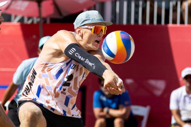 August 21, 2026, Montreal, Quebec, Canada: MILES EVANS and JAMES SHAW from USA in match against Anders Berntsen Mol and Christian Sandlie Sorum from Norway at Beach Pro Tour at Parc Jean-Drapeau in Montreal, Quebec, Canada on 2026-08-21 VOLLEYBALL: Beach Pro Tour Montreal 2026  - ZUMAl189 20260821_zsp_l189_002 Copyright: xYannickxLegarex
