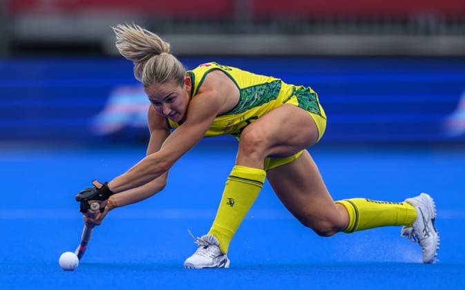 Hockey World Cup Day Seven Claire Colwill of Australia Women (Hockeyroos) shoots from a short corner during the Pool E match against China in the Pool G classification group in the 2026 FIH Hockey World Cup at Wagener Stadium, Amstelveen 21 08 2026 UK Newspapers OUT Copyright: xGraemexWilcocksonx FIL-23806-0046