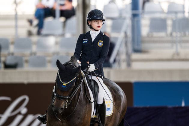 260821 Pam Svane of Sweden with horse Raja compete in the Para Dressage Grand Prix B Team Final Grade III on August 21, 2026 in Aachen. Photo: Emma Wallskog BILDBYRAN kod EW EW0694 ridsport equestrian rid-vm 2026 2026 fei world championships bbeng ridsport-vm dressyr dressage para dressage paradressyr parasport *** August 21, 2026: Pam Svane of Sweden, riding Raja, competes in the Para Dressage Grand Prix B Team Final, Grade III, on August 21, 2026 in Aachen. Photo by Emma Wallskog. BILDBYRAN code EW EW0694 equestrian sports, 2026 World Equestrian Games, 2026 FEI World Championships, equestrian sports, World Championships, dressage, para dressage, parasports  Copyright: EMMAxWALLSKOG BB260821EW027