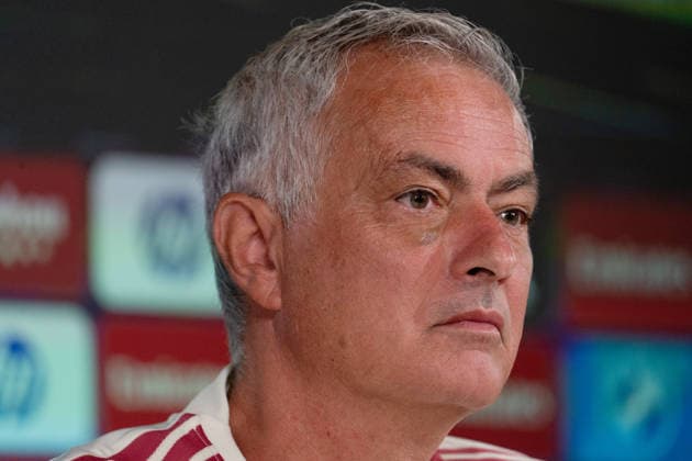 ESP: Jose Mourinho coach Real Madrid attends to a press conference, PK, Pressekonferenz Jose Mourinho, head coach of Real Madrid, attends his press conference, PK, Pressekonferenz during the training day of Real Madrid ahead the Spanish League, LaLiga EA Sports, football match against RC Espanyol de Barcelona at Ciudad Deportiva Real Madrid in Valdebebas, Madrid, on August 21, 2026, Spain Madrid Spain *** ESP Jose Mourinho, coach of Real Madrid, attends a press conference. Jose Mourinho, head coach of Real Madrid, attends his press conference (PK, Pressekonferenz) during Real Madrid s training session ahead of the Spanish League, LaLiga EA Sports, soccer match against RC Espanyol de Barcelona at Real Madrid’s Ciudad Deportiva in Valdebebas, Madrid, on August 21, 2026, Spain Madrid Spain Copyright: xAgenciaxLOFx
