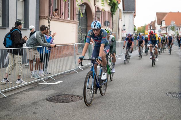 Lidl Deutschland Tour, Etappe 2, 21.08.2026 Paul Magnier (FRA, Soudal Quick-Step) Offenbach an der Queich Germany *** Lidl Germany Tour, Stage 2, August 21, 2026 Paul Magnier (FRA), Soudal Quick Step Offenbach an der Queich, Germany Copyright: xCarlaxHilgerx