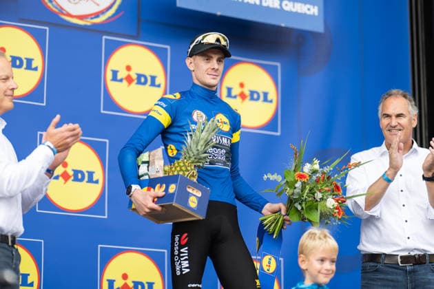 Lidl Deutschland Tour, Etappe 2, 21.08.2026 Louis BarrÃ (FRA, TEAM VISMA LEASE A BIKE) Offenbach an der Queich Germany *** Lidl Germany Tour, Stage 2, August 21, 2026 Louis Barré FRA, TEAM VISMA LEASE A BIKE Offenbach an der Queich, Germany Copyright: xCarlaxHilgerx