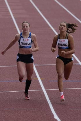 Lausanne, Switzerland - August 21: Lisa Frank (SUI) and Gian Tenisch (SUI) in action during the Wanda Diamond League Athletissima Lausanne 2026 at Stade Olympique de la Pontaise on August 21, 2026 in Lausanne, Switzerland.  Copyright: xKjetilxWaberx xSPPx Sportspressphoto_SPR211687