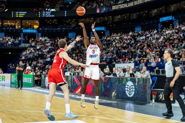 Basketball Hamburg 21.08.2026 Turkish Airlines Supercup 2026 Kroatien (CRO) - Türkei (TUR) Jaleen Smith (Kroatien, No.03) *** Basketball Hamburg, August 21, 2026 Turkish Airlines Super Cup 2026 Croatia (CRO) vs. Turkey (TUR) Jaleen Smith, Croatia, No. 03