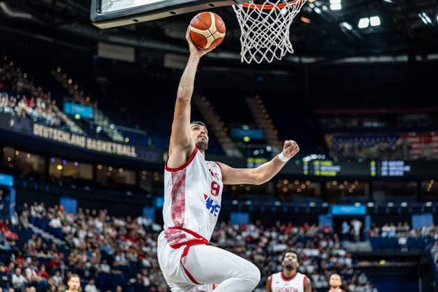 Basketball Hamburg 21.08.2026 Turkish Airlines Supercup 2026 Kroatien (CRO) - Türkei (TUR) Dario Saric (Kroatien, No.09) *** Basketball Hamburg, August 21, 2026 Turkish Airlines Supercup 2026 Croatia (CRO) vs. Turkey (TUR) Dario Saric, Croatia, No. 09