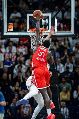 Basketball Hamburg 21.08.2026 Turkish Airlines Supercup 2026 Kroatien (CRO) - Türkei (TUR) Adem Bona (Türkei, No.30) *** Basketball Hamburg, August 21, 2026 Turkish Airlines Supercup 2026 Croatia (CRO) vs. Turkey (TUR) Adem Bona, Turkey, No. 30