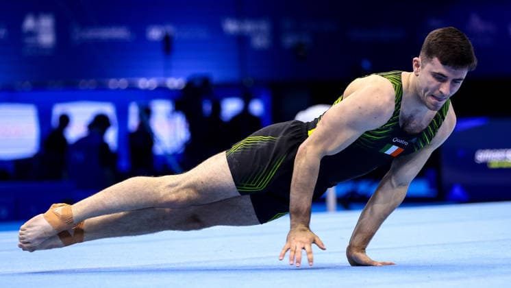 2026 Men s Artistic European Gymnastics Championships, Arena Zagreb, Zagreb, Croatia 21 8 2026 Men s Floor Final Ireland s Eamon Montgomery Eamon Montgomery 21 8 2026  Copyright: xx 0NIK2346