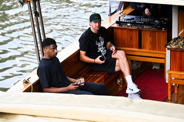 Luka Doncic and Los Angeles Lakers teammates take a sightseeing boat tour in Ljubljana Los Angeles Lakers star Luka Doncic takes his teammates on a sightseeing boat tour of Ljubljana during the team™s visit to the Slovenian capital. Doncic is hosting his Lakers teammates in his hometown as part of a four-day team gathering ahead of the new NBA, Basketball Herren, USA season. The group toured the city by boat, taking in Ljubljana™s historic city centre and landmarks along the Ljubljanica River. ljubljana Slovenia  Copyright: xNikxErikxNeubauerx DSC_2131