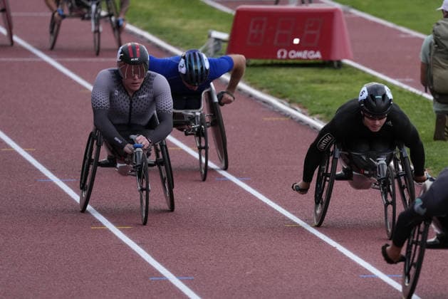 Lausanne, Switzerland - August 21: Nathan Maguire (GBR) and Ludwig Malter (AUT) compete in the 1500m Wheelchair Men during the Wanda Diamond League Athletissima Lausanne 2026 at Stade Olympique de la Pontaise on August 21, 2026 in Lausanne, Switzerland.  Copyright: xKjetilxWaberx xSPPx Sportspressphoto_SPR211781