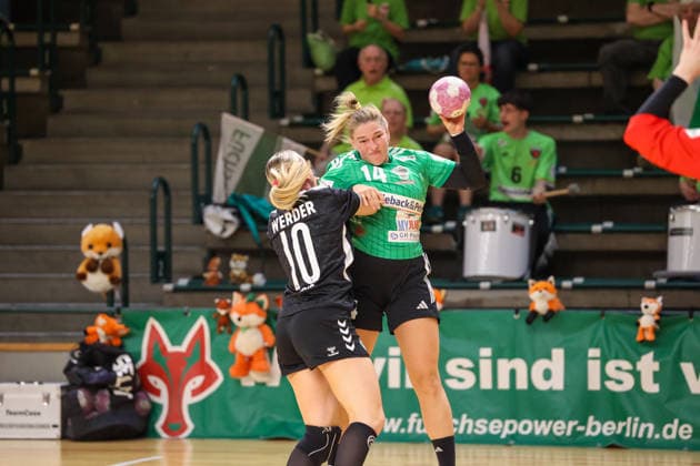 2026-08-21 , Reinickendorfer Füchse Frauen-Werder Bremen, Frauen, Handball, DHB-Pokal, 1. Runde , Sömmeringhalle Michelle Stefes (Reinickendorfer Füchse Frauen, 14) Berlin Berlin Germany *** August 21, 2026, Reinickendorfer Füchse Women vs. Werder Bremen Women, Handball, DHB Cup, 1st Round, Sömmeringhalle, Michelle Stefes, Reinickendorfer Füchse Women, 14, Berlin, Berlin, Germany