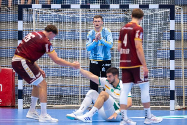 21.08.2026. 1. Runde im DHB Pokal, TuSEM Essen - SC DHfK Leipzig. Torwart Lukas Diedrich (TuSEM Essen). Essen Am Hallo NRW Deutschland xRHR-FOTO DEx *** August 21, 2026, 1st Round of the DHB Cup, TuSEM Essen vs. SC DHfK Leipzig, Goalie Lukas Diedrich, TuSEM Essen, Essen, Am Hallo, NRW, Germany, xRHR, PHOTO DEx Copyright: DennisxEwert RHR-FOTOx RHR-FOTO DE