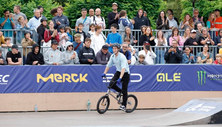 21.08.2026 Qualifikation Männer bei der BMX Freestyle Park Europameisterschaft in Darmstadt Bürgerpark Ausrichter VC Darmstadt 21.-23.8.26 hier Irek Rizaev (AIN) während Wettkampf Darmstadt Hessen Deutschland *** August 21, 2026 Men s Qualifying Round at the BMX Freestyle Park European Championships in Darmstadt s Bürgerpark, hosted by VC Darmstadt, August 21–23, 2026. Here: Irek Rizaev (AIN) during the competition in Darmstadt, Hesse, Germany
