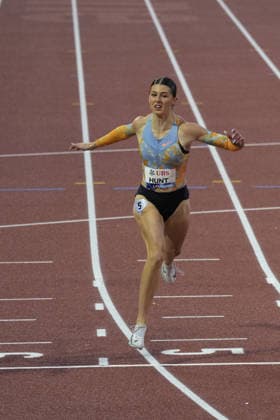 Lausanne, Switzerland - August 21: Amy Hunt (GBR) competes in the 200m Women during the Wanda Diamond League Athletissima Lausanne 2026 at Stade Olympique de la Pontaise on August 21, 2026 in Lausanne, Switzerland.  Copyright: xKjetilxWaberx xSPPx Sportspressphoto_SPR211811
