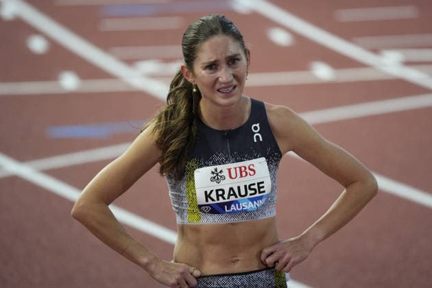 Sport Bilder des Tages Lausanne, Switzerland - August 21: Gesa Felicitas Krause (GER) after out in the 3000m Steeplechase Women during the Wanda Diamond League Athletissima Lausanne 2026 at Stade Olympique de la Pontaise on August 21, 2026 in Lausanne, Switzerland.  Copyright: xKjetilxWaberx xSPPx Sportspressphoto_SPR211831