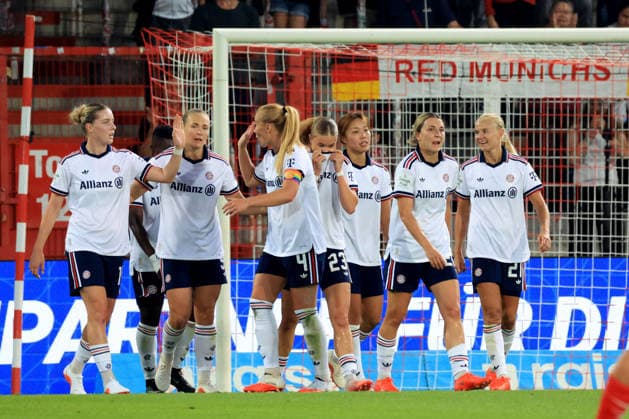 21.08.2026, GER Deutschland, Fussball, 1.Fussballbundesliga, Frauen, 2026 2027, Alte Foersterei, 1.FC Union vs. Bayern Muenchen 1:4 , Bayern Muenchen-Spielerkreis 1. Liga: DFB DFL regulations prohibit any use of photographs as image sequences and or quasi-video) Berlin Stadion Alte Foersterei Berlin Deutschland *** August 21, 2026, GER Germany, Soccer, 1. Bundesliga, Women, 2026–2027, Alte Foersterei, 1 FC Union vs. Bayern Munich 1–4, Bayern Munich Players’ Circle, 1st League, DFB DFL regulations prohibit any use of photographs as image sequences and or quasi-video, Berlin, Alte Foersterei Stadium, Berlin, Germany Copyright: xNordphotox xEnglerx