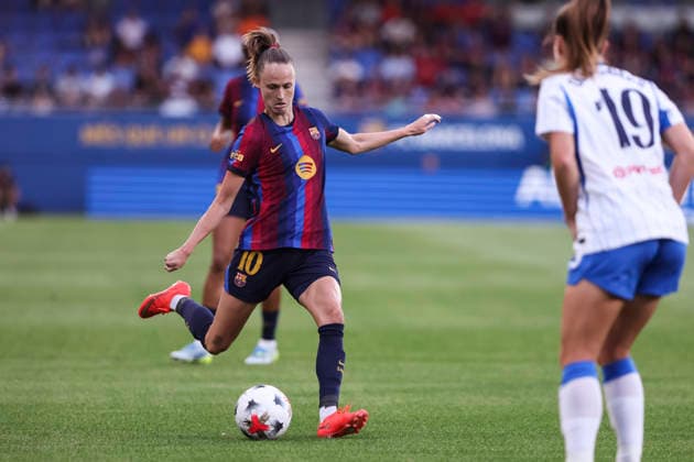August 21, 2026, Sant Joan Despi, Barcelona, SPAIN: Caroline Graham of FC Barcelona, Barca in action during the Joan Gamper Trophy, football match played between FC Barcelona and Brighton & Hove Albion FC at Johan Cruyff Stadium on August 21, 2026 in Sant Joan Despi, Barcelona, Spain. Sant Joan Despi SPAIN - ZUMAa181 20260821_zaa_a181_104 Copyright: xJavierxBorregox