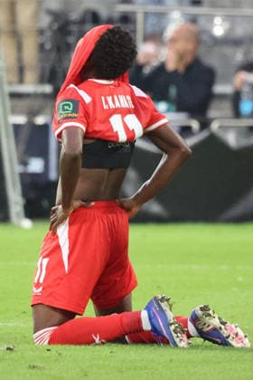 21.08.2026, xrekx, Fussball DFB Pokal 1.Runde, SV Waldhof Mannheim - 1.FC Kaiserslautern v.l. Ibrahim Kanate (1.FC Kaiserslautern) enttaeuscht, enttäuscht, schaut enttaeuscht, niedergeschlagen, disappointed (DFL DFB REGULATIONS PROHIBIT ANY USE OF PHOTOGRAPHS as IMAGE SEQUENCES and or QUASI-VIDEO) Mannheim *** August 21, 2026, xrekx, Soccer DFB Cup 1st Round, SV Waldhof Mannheim 1 FC Kaiserslautern v l Ibrahim Kanate 1 FC Kaiserslautern disappointed, looks disappointed, dejected, disappointed DFL DFB REGULATIONS PROHIBIT ANY USE OF PHOTOGRAPHS as IMAGE SEQUENCES and or QUASI-VIDEO Mannheim