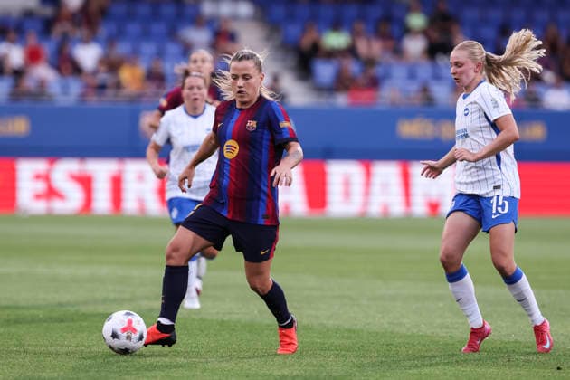 August 21, 2026, Sant Joan Despi, Barcelona, SPAIN: Claudia Pina of FC Barcelona, Barca in action during the Joan Gamper Trophy, football match played between FC Barcelona and Brighton & Hove Albion FC at Johan Cruyff Stadium on August 21, 2026 in Sant Joan Despi, Barcelona, Spain. FC Barcelona V Brighton & Hove Albion FC - Joan Gamper Trophy  - ZUMAa181 20260821_zaa_a181_110 Copyright: xJavierxBorregox