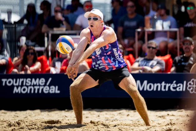 August 21, 2026, Montreal, Quebec, Canada: TAYLOR CRABB and ANDREW BENESH from USA in match against Steven Abrams and Cameron Chadwick from Canada at Beach Pro Tour at Parc Jean-Drapeau in Montreal, Quebec, Canada on 2026-08-21 VOLLEYBALL: Beach Pro Tour Montreal 2026  - ZUMAl189 20260821_zsp_l189_032 Copyright: xYannickxLegarex