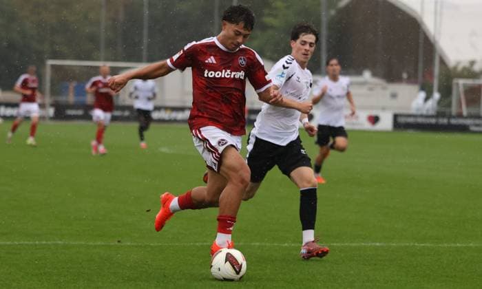21.08.2026 - Fussball - Saison 2026 2027 - Regionalliga Bayern - 04. Spieltag: 1. FC Nürnberg FCN II ( Club ) - SV Wacker Burghausen - DoGe - xdoxgex - Justin von der Hitz (27, 1. FC Nürnberg FCN II ) Noah Wagner (8, SV Wacker Burghausen ) *** August 21, 2026 Soccer Season 2026–2027 Bavarian Regional League Matchday 1 FC Nuremberg FCN II Club SV Wacker Burghausen DoGe xdoxgex Justin von der Hitz 27, 1 FC Nuremberg FCN II Noah Wagner 8, SV Wacker Burghausen