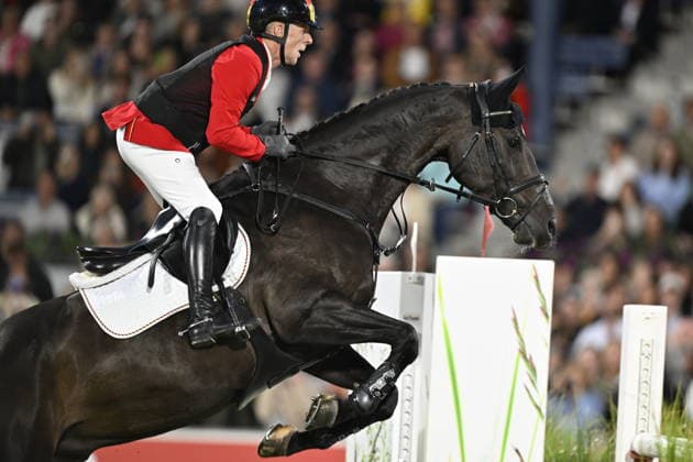 AACHEN, GERMANY 20260821 Marcus EhningCoolio 42, Germany, on the horse at Friday s show jumping, team final, during the Equestrian World Championships in Aachen. *** The image is included in the SPORTS PACKAGE. For others PAID IMAGE ** AACHEN GERMANY x10050x *** AACHEN, GERMANY 20260821 Marcus Ehning on Coolio 42, Germany, riding in Friday’s show jumping team final during the Equestrian World Championships in Aachen *** The image is included in the SPORTS PACKAGE. For other uses, PAID IMAGE ** AACHEN, GERMANY x10050x  Copyright: xPontusxLundahl TTx EQUESTRIAN WORLD CHAMPIONSHIP 2026