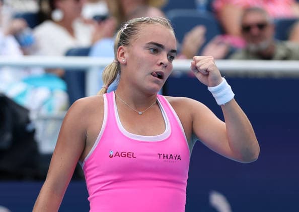 August 21, 2026, Mason, Ohio, USA: SARA BEJLEK of Czech Republic during the match against M. Keys of USA in quarterfinals of tennis tournament WTA, Tennis Damen 1000 Cincinnati Open in Mason, USA. Mason USA - ZUMAc278 20260821_zsp_c278_005 Copyright: xMarcinxCholewinskix