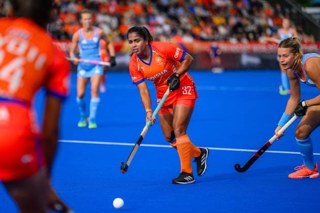 AMSTELVEEN, 21-08-2026, Wagener Stadion, FIH Hockey World Cup 2026 Women, 2026. Neha during the game Netherlands - India (women). Netherlands - India (women)  x205904084x Copyright: