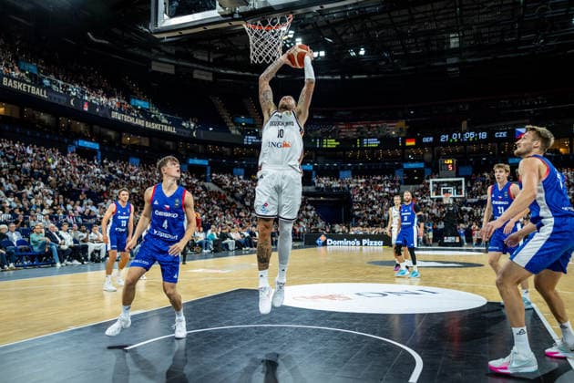 Basketball Hamburg 21.08.2026 Turkish Airlines Supercup 2026 Deutschland (GER) - Tschechien (CZE) Daniel Theis (Deutschland, No.10) *** Basketball Hamburg, August 21, 2026 Turkish Airlines Supercup 2026 Germany (GER) vs. Czech Republic (CZE) Daniel Theis, Germany, No. 10