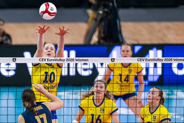 260821 Isabelle Haak of Sweden during the CEV EuroVolley 2026 volleyball match between Sweden and Montenegro on August 21, 2026 in Gothenburg. Photo: Mathias Bergeld BILDBYRAN kod MB MB1402 volleyboll volleyball cev eurovolley 2026 volleyboll-em sverige montenegro sweden 1 dam bbeng kvinner women *** August 21, 2026: Isabelle Haak of Sweden during the CEV EuroVolley 2026 volleyball match between Sweden and Montenegro on August 21, 2026 in Gothenburg. Photo by Mathias Bergeld, BILDBYRAN, code MB MB1402 volleyball CEV EuroVolley 2026 European Volleyball Championship Sweden Montenegro women s team  Copyright: MATHIASxBERGELD BB260821MB145