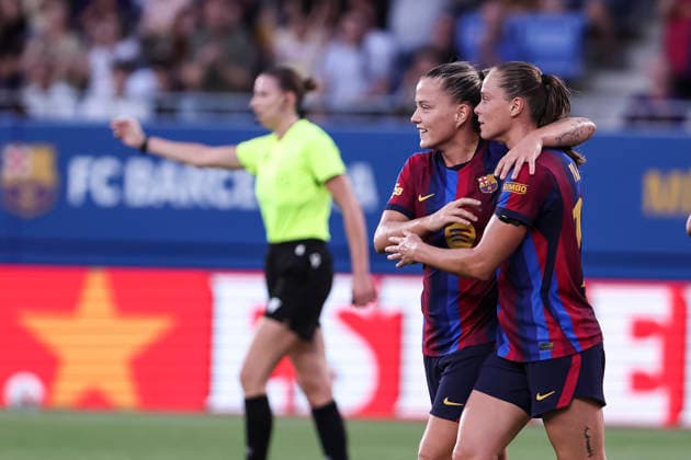 August 21, 2026, Sant Joan Despi, Barcelona, SPAIN: Claudia Pina of FC Barcelona, Barca celebrates a goal during the Joan Gamper Trophy, football match played between FC Barcelona and Brighton & Hove Albion FC at Johan Cruyff Stadium on August 21, 2026 in Sant Joan Despi, Barcelona, Spain. Sant Joan Despi SPAIN - ZUMAa181 20260821_zaa_a181_132 Copyright: xJavierxBorregox