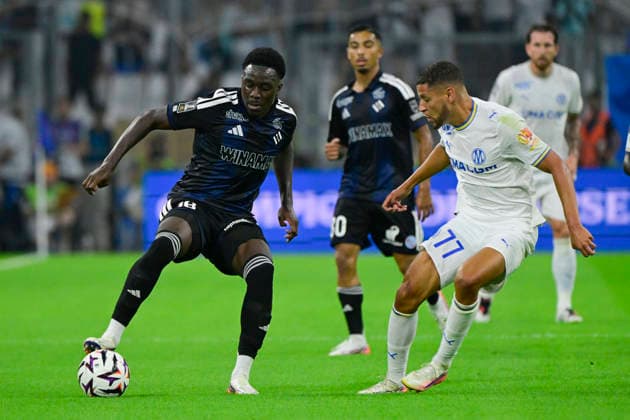 FOOTBALL : Olympique de Marseille VS RC Strasbourg Alsace - Ligue 1 McDonald s - 21 08 2026 Genesis Antwi (RCSA) - Ligue 1 McDonald s match between Olympique de Marseille and Racing Club de Strasbourg Alsace on August 21, 2026 at the CEPAC Velodrome Stadium in Marseille. MarseilleFrance  Copyright: xWilliamxCannarellax