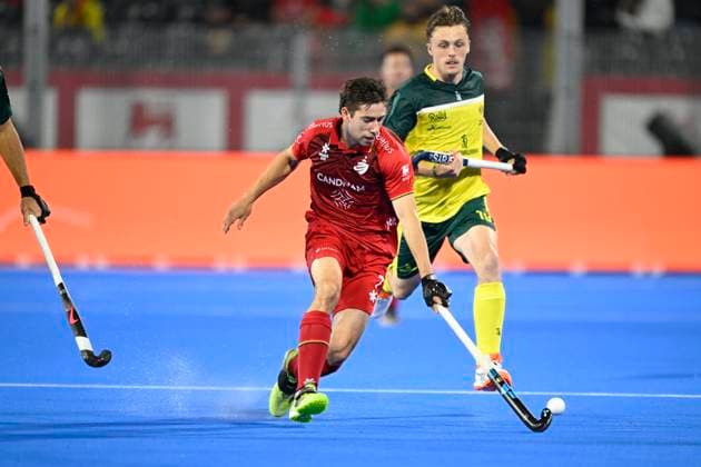 Australia v Belgium - FIH Hockey World Cup 2026 WAVRE, BELGIUM - AUGUST 21 : Stockbroekx Thibeau of Belgium in action during the FIH Hockey World Cup 2026 M27 second phase group pool F match between Australia and Belgium on August 21, 2026 in Wavre, Belgium, 21 08 2026 Wavre Belgium  Copyright: xNicoxVereeckenx